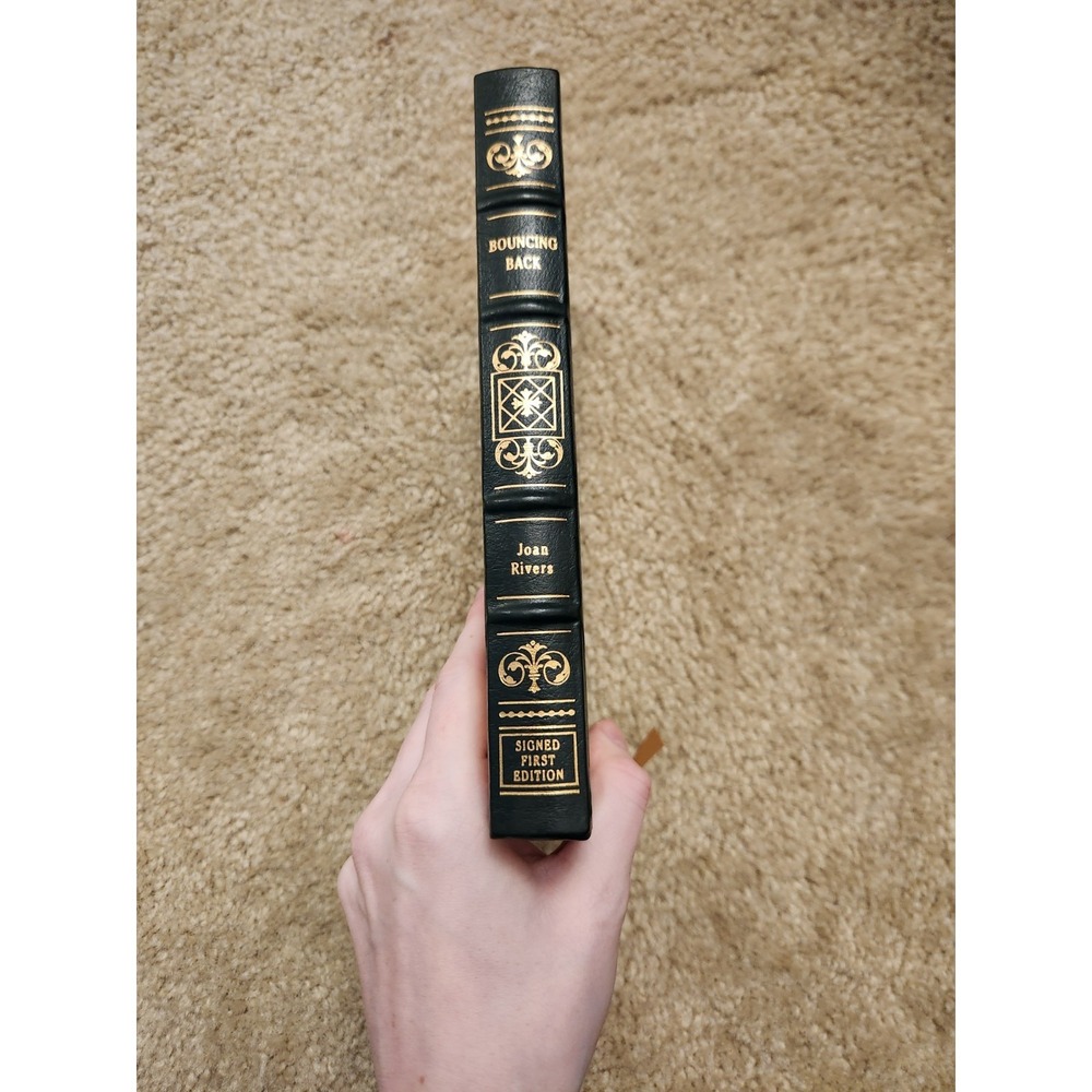 1997 NEW Bouncing Back Joan Rivers SIGNED FIRST EDITION LEATHER Easton Press COA